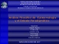Análisis filosófico de  epistemologia