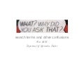 What? Why did you ask that?: search terms and other confusions