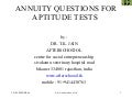Annuity Questions For Aptitude Tests