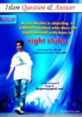 A Non Muslim Is Objecting To A Muslim Student Who Does Not Enjoy Himselfwith Them In Night Clubs!