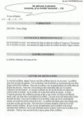 CV et Lettre de motivation coiffeuse