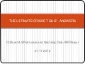 IIM Raipur Cricket Quiz Answers - 21-12-2012