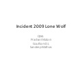 Incident 2009 Lone Wolf [with Answers]