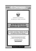 Anteproyecto Codigo Consumo