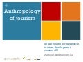 YAC Course - Anthropology tourism