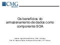 Os benefícios do armazenamento de dados como componente SOA por Antonio Cesar Sartoratto Dias