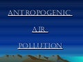 Antropogenic air pollution