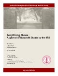 Approval of Nonprofit Status by the IRS - Rob Reich - PACS