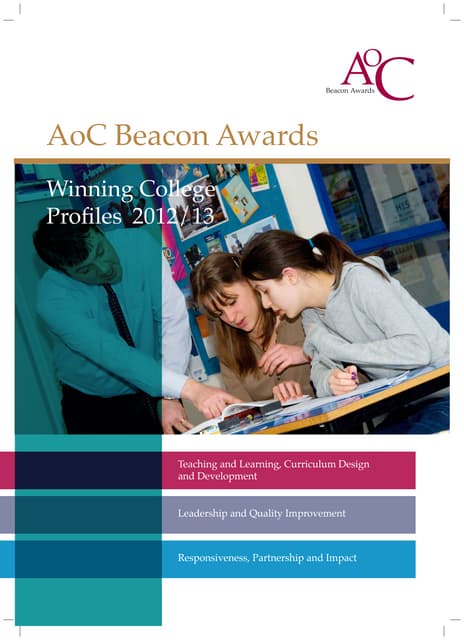 AoC Beacon Awards 2012/13 Winning College Profiles