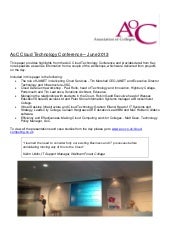 Ao c cloud technology conference report v2