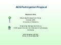 AOS participation proposal