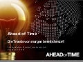 Speech: "The Trends of tomorrow, already today"