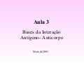 Ap3 - Bases da Interação intígeno anticorpo