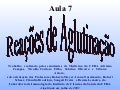 Ap7 - Reação de Aglutinação