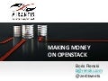 How to Make Money with OpenStack 
