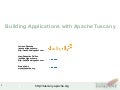 ApacheCon NA 2010 - Building Apps with Apache Tuscany