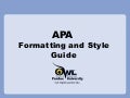 Apa powerpoint