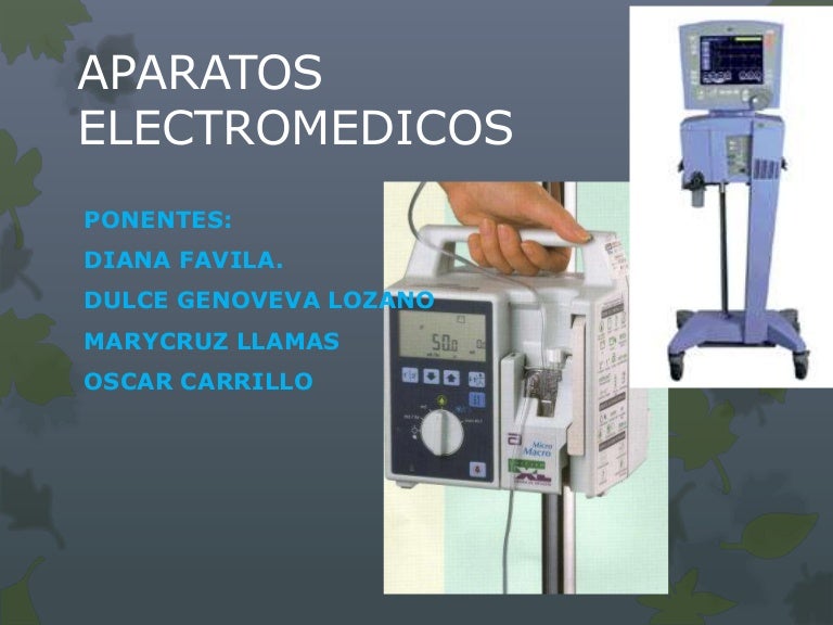 Aparatos electromedicos