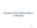 Apartamentos Sabinas Bayeu