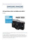 AP Award Winners 2011 - the NX100 and the NX10!