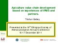 Apiculture value chain development based on experiences of IPMS and partners 