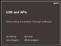 API Management for Software Defined Network (SDN)