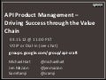 API Product Management - Driving Success through the Value Chain