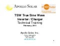 Apollo Solar TSW Inverter Training