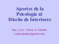 Aportes de la psicología al diseño de interiores