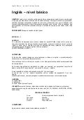 Apostila de Ingles para Iniciantes