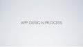 App design process part II