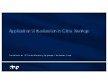 Application Virtualization in Citrix XenApp