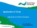 Application of tools. stakeholder and public participation   dana thalmeinerova