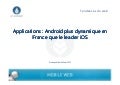 Android plus dynamique en France que le leader iOS