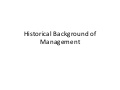 Approaches of management