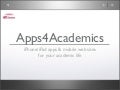 Apps4academics - revised, Feb. 28, 2011