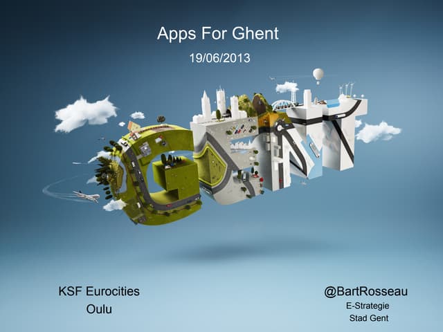Apps 4 ghent as a co-creation event