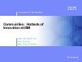 APQC 2007 Communities Hotbeds of Innovation at IBM