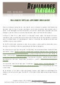 As realidades virtuais na aprendizagem: programa e resumo das comunicações