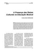 A presença das raízes culturais na educação musical