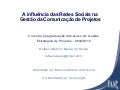 A influência das Redes Sociais na Gestão da Comunicação de Projetos