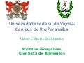 Apresentação do curso Ciências  de Alimentos ufv crp