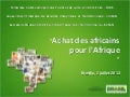 PAA Africa Programme Inception Workshop - PAA in french