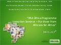 PAA Africa Programme Inception Workshop - Brazilian Ministry of Social Development presentation