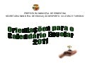 Calendário Escolar