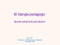 Apunts sobre la funció docent