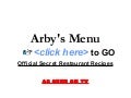Arby's Menu
