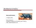 Architecture Haiku