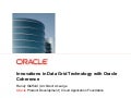 Innovations in Data Grid Technology with Oracle Coherence