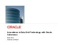 Innovations in Grid Computing with Oracle Coherence